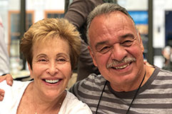 Photo of Tammy Brainin ‘74 and Steven Gonzalez. Link to Tammy's story.