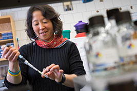 Photo of a woman with a pipette. Link to What to Give